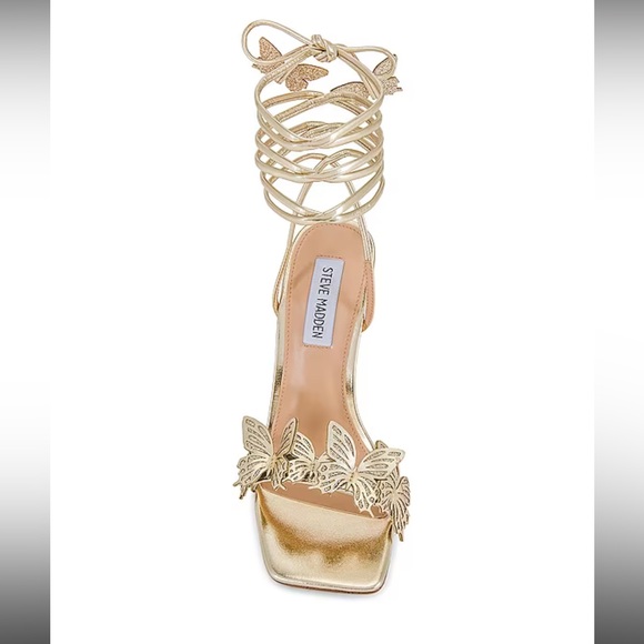 Steve Madden Utopia Gold Sandals - Picture 4 of 4